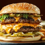 big double cheeseburger