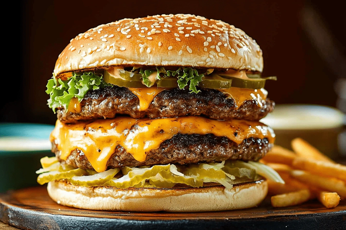 big double cheeseburger