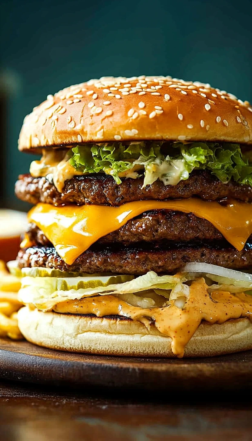 big double cheeseburger