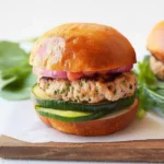 turkey burger and zucchini
