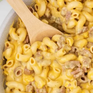 hamburger mac and cheese